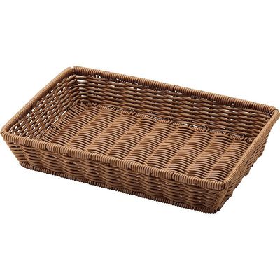 トーダイ PP 角型 ビュッフェバスケット 42型 BB-4228-BR 1個 65-3878-36（直送品）