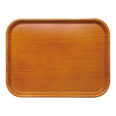 橋本達之助工芸 ウッドグレイン ノンスリップトレー M チーク 67-5739-26 1個（直送品）