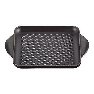 ル・クルーゼ ジャポン グリル・カレ 24cm マットブラック 20205 1個 67-5728-80（直送品）