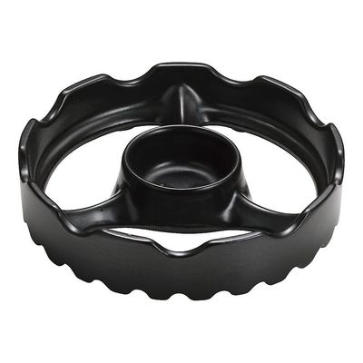 東彼セラミックス 温度センサー付きガスコンロ用焼き台 15cm(ミニ)ブラック 65-3873-65 1個（直送品）