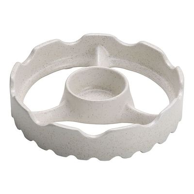 東彼セラミックス 温度センサー付きガスコンロ用焼き台 15cm(ミニ)ホワイト 65-3873-66 1個（直送品）