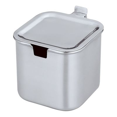 三宝産業 モリブデン角タレ入れ(丁番蓋付き) 65-3872-48 1個（直送品）