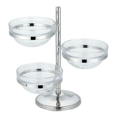 三宝産業 UK18ー8サラダボールツリー 3段 PCサラダボール26cm付 2053058 1個 67-5749-84（直送品）