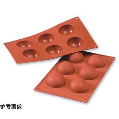 スギコ産業 シリコンベーキングモルド 半球型 6ヶ取 67-6905-44 1個（直送品）