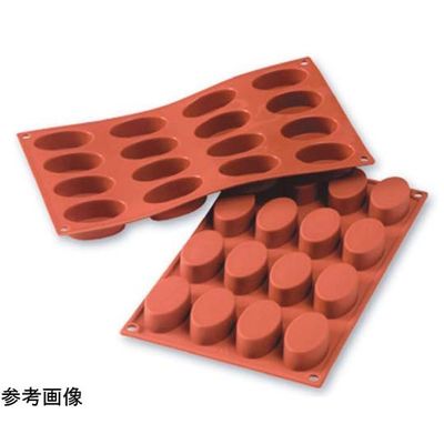スギコ産業 シリコンベーキングモルド オーバル 16ヶ取 67-6905-64 1個（直送品）