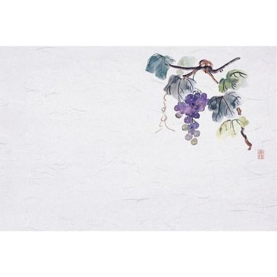 マイン 四季紙・千寿シリーズ尺3(100枚入)ぶどう(7月~8月) M30-292 1個(100枚) 67-8139-31（直送品）