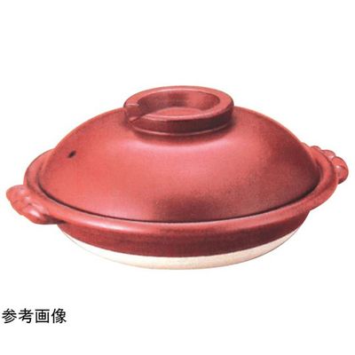 スギコ産業 鉄赤スッポン鍋 8号 67-8141-16 1個（直送品）