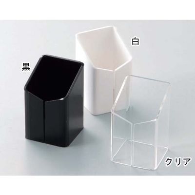 えいむ アクリル四角伝票立て 白 DT-9 1個 67-8161-16（直送品）