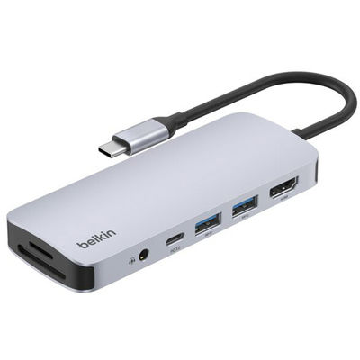 Belkin  Ｃｏｎｎｅｃｔ　ＵＳＢーＣ　７ーｉｎー１　マルチポートハブ AVC009fqSGY-V2（直送品）