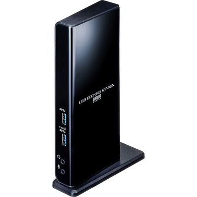 ドッキングステーション　USB3.0×2　USB2.0×4　HDMI×2　RJ-45×1　USB-CVDK7　サンワサプライ　1個（直送品）