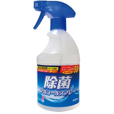 友和 除菌アルコールスプレー 減容ボトル 本体 589810 420ML×6点（直送品）