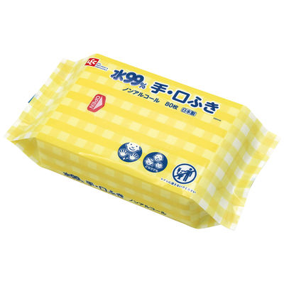 からだふき　ウェットタオルレック 手口ふき E90446 1箱(80枚入×20パック)