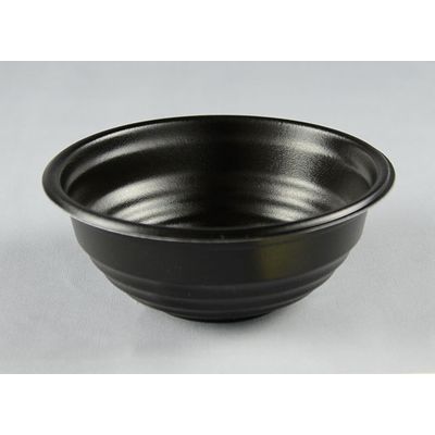 パックスタイル 耐熱どんぶり容器 YS丼 Dー1 黒 653118 1セット(50枚)（直送品）