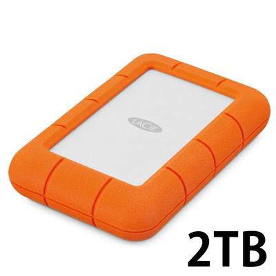 ポータブルHDD 2TB 防水 防塵 耐衝撃 小型 LaCie Rugged Mini 2TB LAC9000298 1台（直送品）