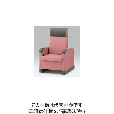 イトーキ リクライナー(1人掛け) コーラルピンク RHC-100D-T3M6 1台(1脚) 7-8563-04（直送品）