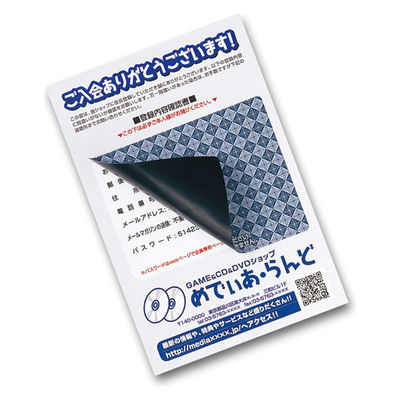 サンワサプライ 一度だけはがせる目隠しシール ラベルシール 2面 JP-HKSEC9N 1袋（20シート入）（直送品）
