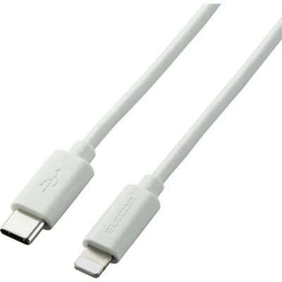 ライトニングケーブル Type-C-Lightning 1m シルバー U2C-APCL10SV エレコム 1個（直送品）