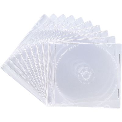 サンワサプライ Blu-ray・DVD・CDケース(スリムタイプ・10枚セット・クリア) FCD-PU10CLN 1個（直送品）