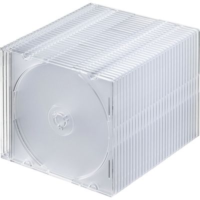 サンワサプライ Blu-ray・DVD・CDケース(スリムタイプ・30枚セット・クリア) FCD-PU30CLN 1個（直送品）