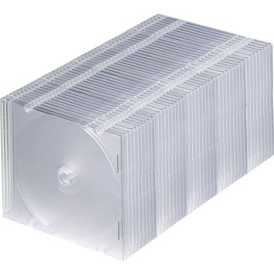 サンワサプライ Blu-ray・DVD・CDケース(スリムタイプ・50枚セット・クリア) FCD-PU50CLN2 1個（直送品）