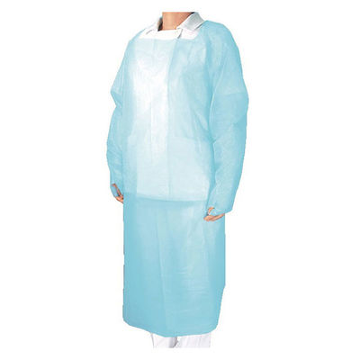 サラヤ（SARAYA） サラヤ プラスチックガウン（フック/ブルー/フリー） 1ケース（15枚入×10箱） 51109  マツヨシカタログ（直送品）