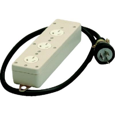 明工社 明工 3コ口タップ3Pコード1m MR2935 1個 736-0142（直送品）