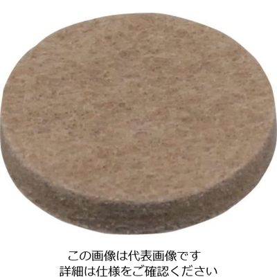 光 硬質フェルト ブラウン 25mm丸 LPQ-252 1セット(40個:8個×5パック) 215-5888（直送品）