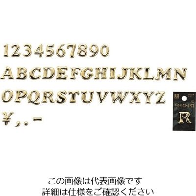 光 ゴールド文字 大 Z ABG20-Z 1セット(5枚) 224-4438（直送品）