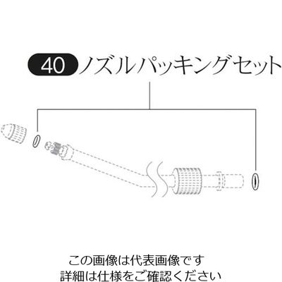 フルプラ 部品 ノズルパッキンセット 40 1個 126-1696（直送品）