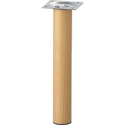 アイテック 光 スマートレグ木製丸脚32.8×200mmシルバー KSW-3320 1セット(4本) 820-1678（直送品）