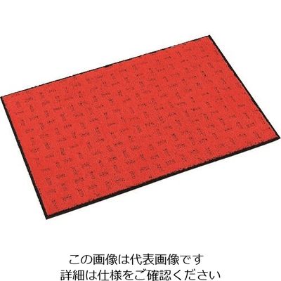 テラモト 雨天用マット エコレインマット レッド 600×900mm MR-026-140-2 1枚 817-3194（直送品）