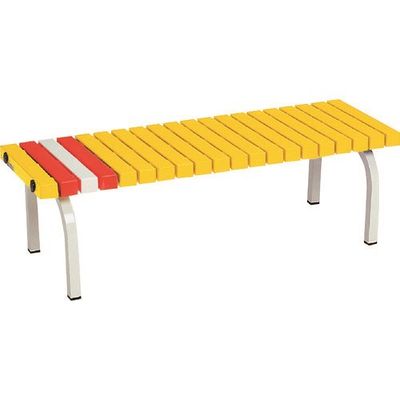 テラモト ホームベンチ1200黄 BC-302-012-6 1台 817-3302（直送品）