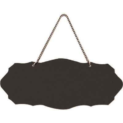 光 サインプレート 無地板 アクリル黒 鎖付 UA3010-N 1個 224-7635（直送品）