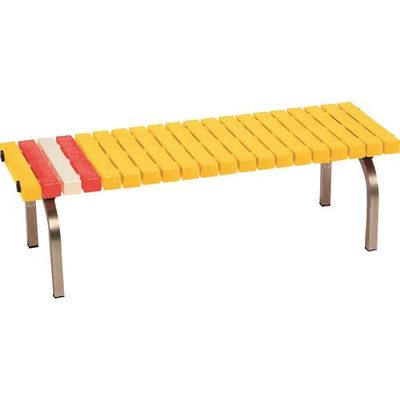 テラモト ホームベンチステン1200黄 BC-302-312-6 1台 817-3312（直送品）