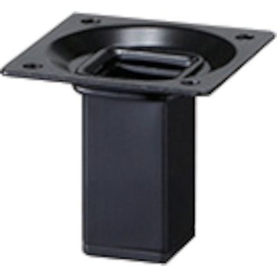 アイテック 光 スマートレグ角脚 25×25×50mm 黒 KSK205-1 1セット(4本) 820-1628（直送品）