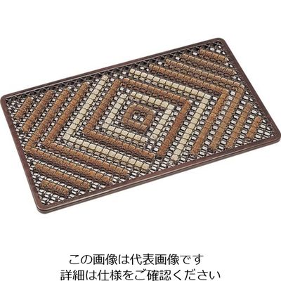 テラモト テラマットダイヤ 450×750mm コーヒー MR-100-320-4 1枚 817-3198（直送品）