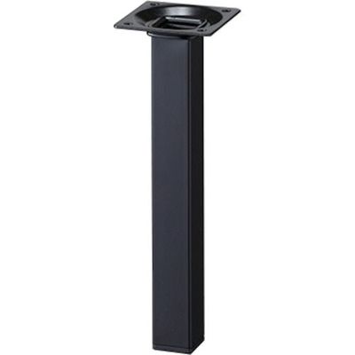 アイテック 光 スマートレグ角脚25×25×200mm 黒 KSK252-1 1セット(4本) 820-1634（直送品）