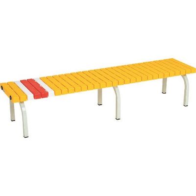 テラモト ホームベンチ1800黄 BC-302-018-6 1台 817-3308（直送品）