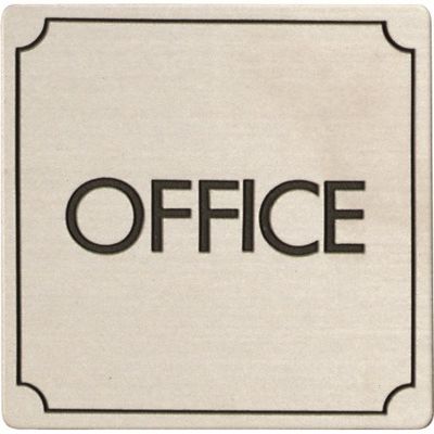 光 ステンレスサインプレート OFFICE FS893-11 1枚 224-2870（直送品）