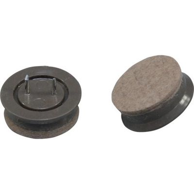 光 打ち込みフェルト ブラウン 32mm丸4P CQ3250 1セット(20個:4個×5パック) 112-8060（直送品）