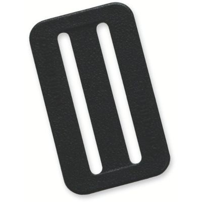 TSUYORON 胴ベルト型墜落制止用器具用部品 D環止め 2つ穴 樹脂製 黒 ベルト幅50mm用 LT-P51-BLK-HD 1個（直送品）