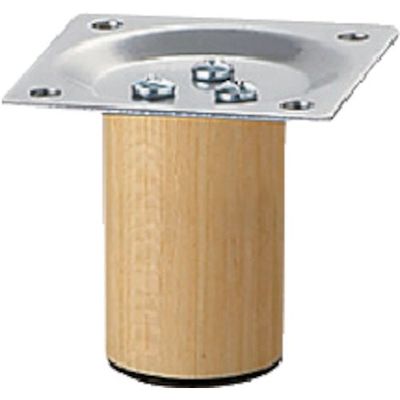 アイテック 光 スマートレグ木製丸脚33×50mmシルバー KSW-3305 1セット(4本) 820-1675（直送品）