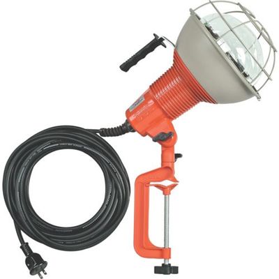 畑屋製作所 ハタヤ 防雨型作業灯 リフレクターランプ500W 100V電線0.3m バイス付 RG-500 1台 851-3910（直送品）