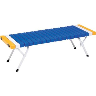 テラモト 折りたたみホームベンチ 1250 青 BC-302-412-3 1台(1脚) 781-6171（直送品）