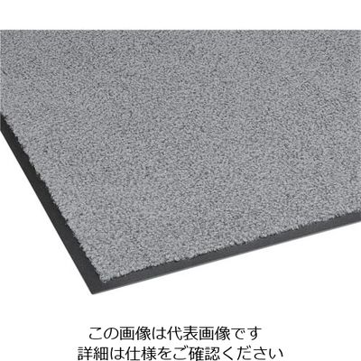 テラモト 屋内マット ニュートレビアン 灰 900×1200mm MR-034-244-5 1枚 817-3377（直送品）
