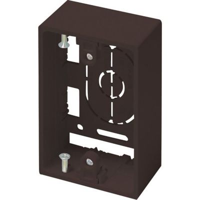 マサル工業 マサル ニュー・エフモール付属品 露出ボックス 1個用 深型 チョコ SFBF19 1個 121-6206（直送品）