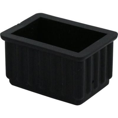 アイテック 光 イス脚キャップ黒 長角 23×36 BE-23-302 1セット(10個) 112-9653（直送品）