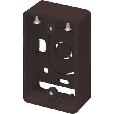 マサル工業 マサル ニュー・エフモール付属品 露出ボックス 1個用 超浅型 チョコ SFBTA19 1個 121-9331（直送品）