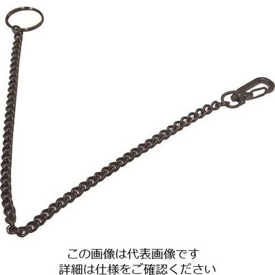 ニッサチェイン 黒ニッケルキーチェイン NO.2 1セット(5個) 127-2447（直送品）