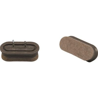 光 打ち込みフェルト ブラウン 16×35 LCQ-163 1セット(20個:4個×5パック) 215-5827（直送品）